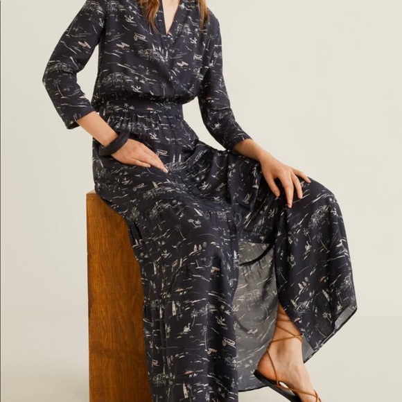 Maxi printed dress - Picture 1 of 7